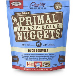 Primal Duck Formula Nuggets Grain-Free Raw Freeze-Dried Dog Food