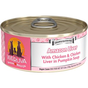 Weruva Amazon Liver with Chicken & Chicken Liver in Pumpkin Soup Grain-Free Canned Dog Food Weruva Amazon Liver with Chicken & Chicken Liver in Pumpkin Soup Grain-Free Canned Dog Food