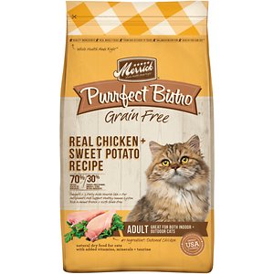 Merrick Purrfect Bistro Grain-Free Real Chicken + Sweet Potato Recipe Adult Dry Cat Food