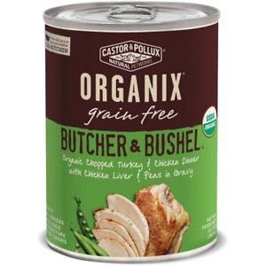 Image of Castor & Pollux Organix Grain-Free Butcher & Bushel Organic Chopped Turkey & Chicken Dinner Adult Canned Dog Food