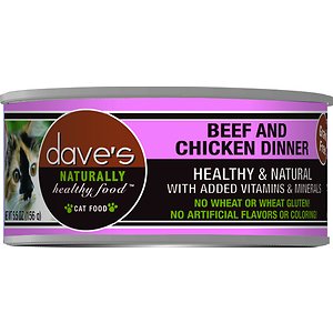 Dave's Pet Food Naturally Healthy Grain-Free Beef & Chicken Dinner Canned Cat Food
