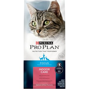 Purina Pro Plan Focus Adult Indoor Care Salmon & Rice Formula Dry Cat Food