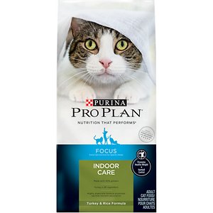 Image of Purina Pro Plan Focus Adult Indoor Care Turkey & Rice Formula Dry Cat Food