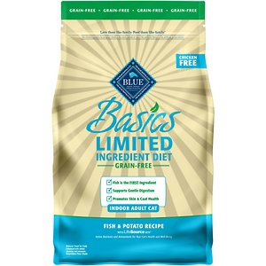 Blue Buffalo Basics Limited Ingredient Grain-Free Formula Fish & Potato Indoor Adult Dry Cat Food
