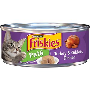 Friskies Classic Pate Turkey & Giblets Dinner Canned Cat Food