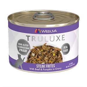 Weruva Truluxe Steak Frites with Beef & Pumpkin in Gravy Grain-Free Canned Cat Food