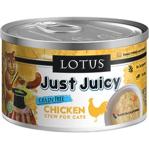 Lotus Just Juicy Chicken Stew Grain-Free Canned Cat Food