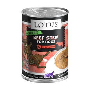Lotus Wholesome Beef & Asparagus Stew Grain-Free Canned Dog Food
