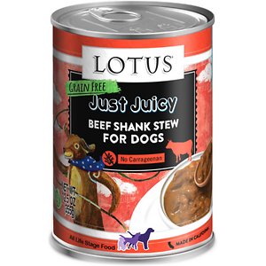 Lotus Just Juicy Beef Shank Stew Grain-Free Canned Dog Food