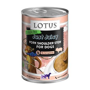 Lotus Just Juicy Pork Shoulder Stew Grain-Free Canned Dog Food