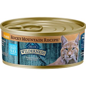 Blue Buffalo Wilderness Rocky Mountain Recipe Flaked Trout Feast Adult Grain-Free Canned Cat Food