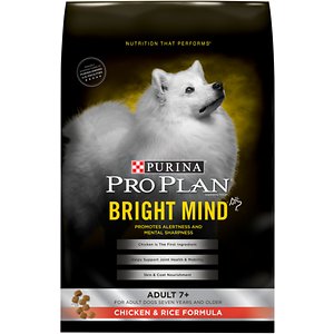 Purina Pro Plan Bright Mind Adult 7+ Chicken & Rice Formula Dry Dog Food