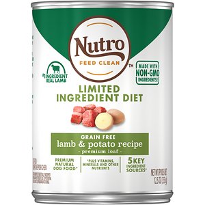 Nutro Limited Ingredient Diet Premium Loaf Lamb & Potato Grain-Free Canned Dog Food
