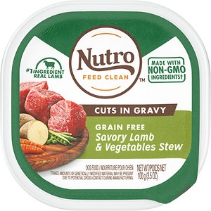 Nutro Grain-Free Savory Lamb & Vegetables Stew Cuts in Gravy Adult Dog Food Trays