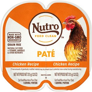 Nutro Perfect Portions Grain-Free Chicken Paté Recipe Cat Food Trays