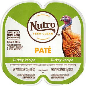 Nutro Perfect Portions Grain-Free Turkey Paté Recipe Cat Food Trays