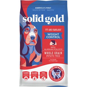 Solid Gold Fit & Fabulous Low Fat/Low Calorie with Fresh Caught Alaskan Pollock Adult Dry Dog Food