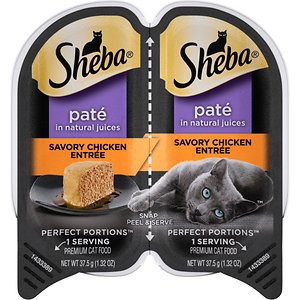 Sheba Perfect Portions Grain-Free Savory Chicken Entree Cat Food Trays