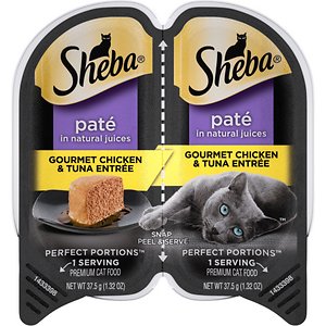 Sheba Perfect Portions Grain-Free Gourmet Chicken & Tuna Entree Cat Food Trays