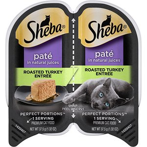 Sheba Perfect Portions Grain-Free Roasted Turkey Entree Cat Food Trays
