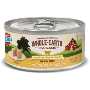 Whole Earth Farms Grain-Free Real Chicken Pate Recipe Canned Cat Food