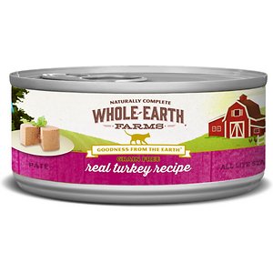 Whole Earth Farms Grain-Free Real Turkey Pate Recipe Canned Cat Food