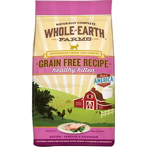 Whole Earth Farms Grain-Free Healthy Kitten Recipe Dry Cat Food