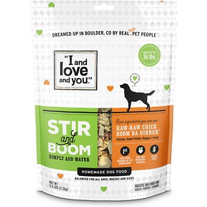 I and Love and You Stir & Boom Raw Raw Chick Boom Ba Dinner Grain-Free Dehydrated Dog Food