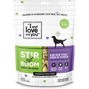 I and Love and You Stir & Boom Raw Raw Turk Boom Ba Dinner Grain-Free Dehydrated Dog Food