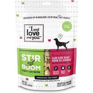 Image of I and Love and You Stir & Boom Raw Raw Beef Boom Ba Dinner Grain-Free Dehydrated Dog Food