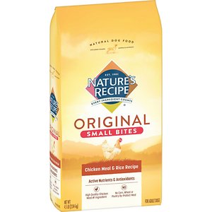Nature's Recipe Small Bites Chicken Meal & Rice Recipe Dry Dog Food