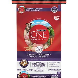 Purina ONE SmartBlend Vibrant Maturity 7+ Adult Formula Dry Dog Food