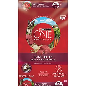 Purina ONE SmartBlend Small Bites Beef and Rice Dry Dog Food