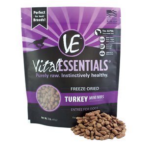 Image of Vital Essentials Turkey Entree Mini Nibs Grain-Free Freeze-Dried Dog Food