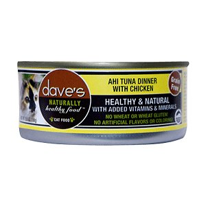 Dave's Pet Food Naturally Healthy Grain-Free Ahi Tuna Dinner with Chicken Canned Cat Food