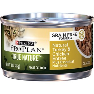Image of Purina Pro Plan Classic Adult True Nature Natural Turkey & Chicken Entree Grain-Free Canned Cat Food