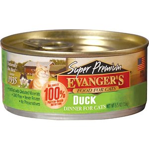 Evanger's Super Premium Duck Dinner Grain-Free Canned Cat Food
