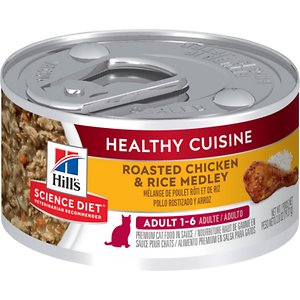 Hill's Science Diet Adult Healthy Cuisine Roasted Chicken & Rice Medley Canned Cat Food