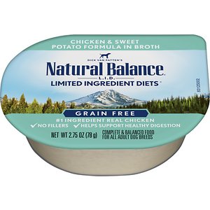 Natural Balance L.I.D. Limited Ingredient Diets Chicken & Sweet Potato Formula Shreds Grain-Free Wet Dog Food