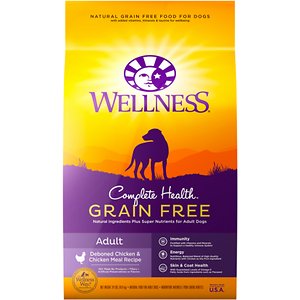 Image of Wellness Grain-Free Complete Health Adult Deboned Chicken & Chicken Meal Recipe Dry Dog Food