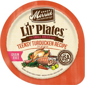 Image of Merrick Lil' Plates Grain-Free Teensy Turducken in Gravy Dog Food Trays
