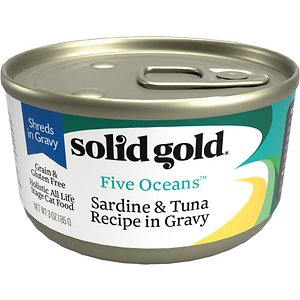 Solid Gold Five Oceans Sardines & Tuna Recipe in Gravy Grain-Free Canned Cat Food