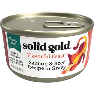 Solid Gold Flavorful Feast in Gravy with Real Salmon & Beef Recipe Grain-Free Canned Cat Food