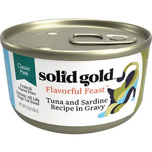 Image of Solid Gold Flavorful Feast in Gravy with Real Tuna & Sardine Grain-Free Canned Cat Food