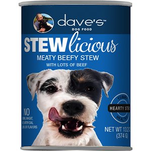 Dave's Pet Food Stewlicious Meaty Beefy Stew Canned Dog Food