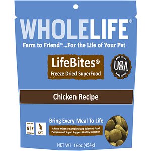 Whole Life LifeBites Chicken Recipe Grain-Free Freeze-Dried Cat Food