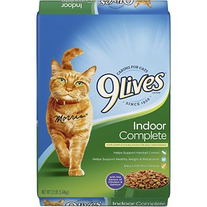 Image of 9 Lives Indoor Complete with Chicken & Salmon Flavor Dry Cat Food