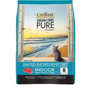 CANIDAE Grain-Free PURE Limited Ingredient Indoor Tuna Formula Dry Cat Food
