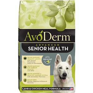 AvoDerm Advanced Senior Health Lamb & Chicken Meal Formula Dry Dog Food