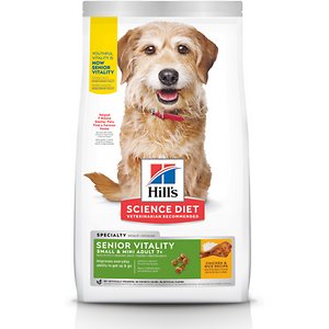 Hill's Science Diet Adult 7+ Senior Vitality Small & Mini Chicken & Rice Recipe Dry Dog Food